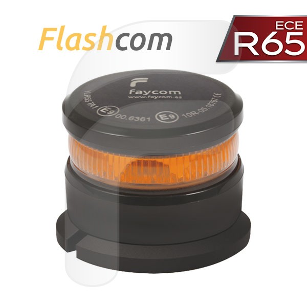 FLASHCOM BALIZA EMERGENCIA LED R65 RECARGABLE USB